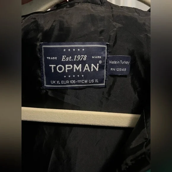 Topman Green Quilted Hooded Jacket XL Men’s Lightweight Zip Up Coat | Comfy Cozy - Picture 5 of 9